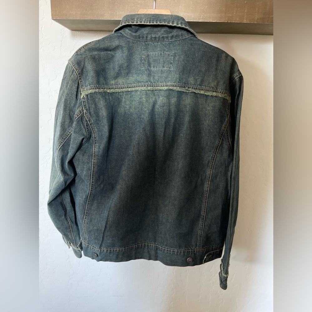 Kenneth Cole | Jean Jacket, Denim•••Frayed Detail, EXCELLENT—Medium - Picture 2 of 13